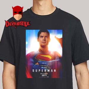 Superman 2025 Look Up DC Studios Realease In Theaters On July 11th Unisex T-Shirt