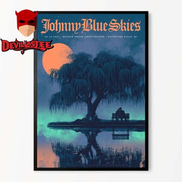 Surgill Simpson aka Johnny Blue Skies Rochester Hills Michigan 2025 Meadow Brook Amphitheater On May 10th Home Decor Poster Canvas