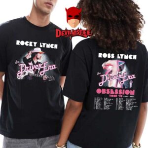 The Driver Era Ross Lynch 2025 Obsession World Tour Dates Two Sided T-Shirt