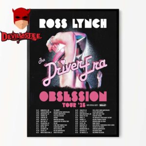 The Driver Era Ross Lynch Obsession 2025 World Tour Dates Home Decor Poster Canvas