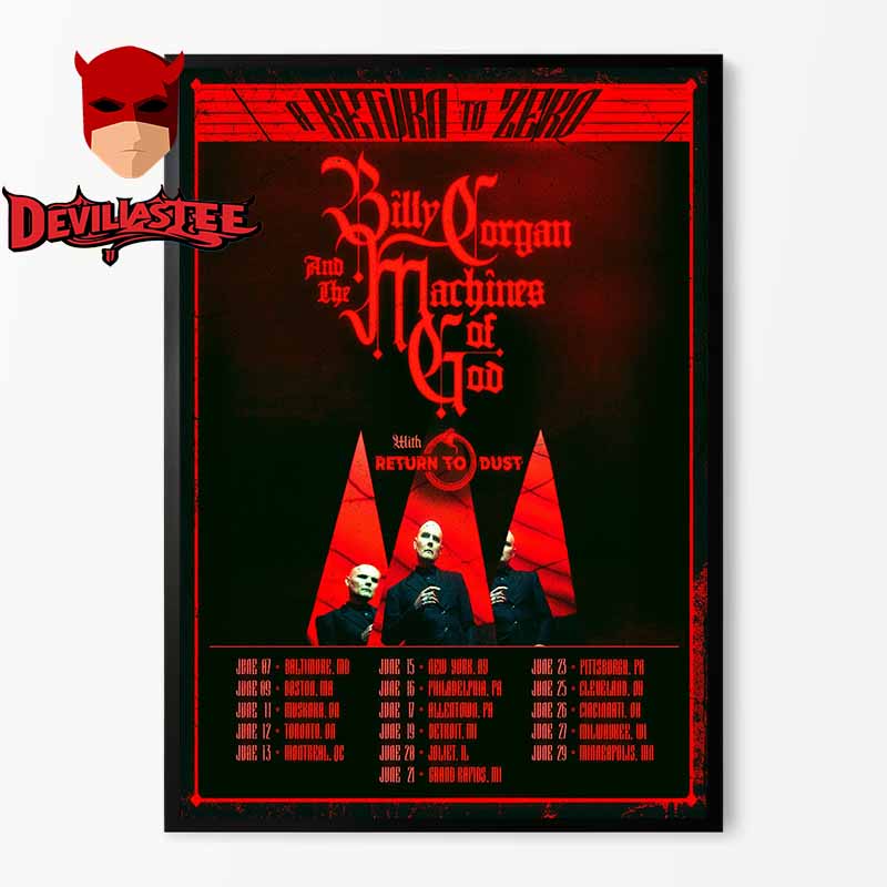 The Smashing Pumpkins Billy Corgan And The Machines Of Glass Tour 2025 A Return To Zero Tour Dates Home Decor Poster Canvas The Smashing Pumpkins Billy Corgan And The Machines Of Glass Tour 2025 A Return To Zero Tour Dates Home Decor Poster Canvas
