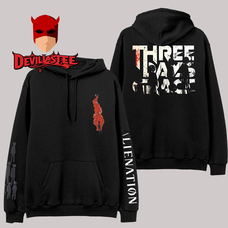 Three Days Grace Alienation Album All Over Print Hoodie Three Days Grace Alienation Album All Over Print Hoodie
