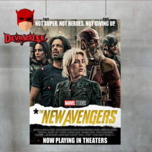 Thunderbolts The New Avengers Marvel Studio 2025 Not Super Not Heroes Not Giving Up Home Decor Poster Canvas