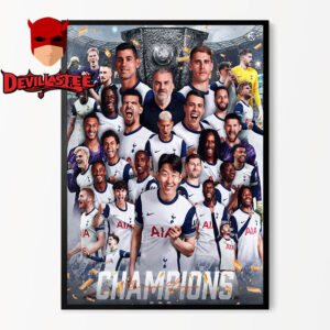 Tottenham Europa League Winners 2025 Champions Home Decor Poster Canvas