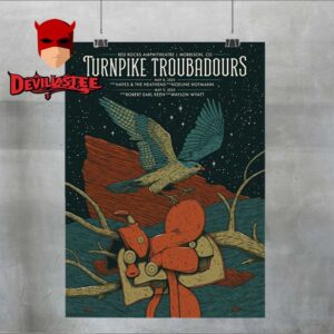 Turnpike Troubadours Red Rocks Amphitheatre 2025 Morrison CO On May 8th 9th Home Decor Poster Canvas