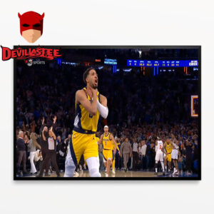 Tyrese Haliburton Did Reggie Miller’s Choke Celebration Indiana Pacers vs New York Kincks NBA Playoffs 2025 Home Decor Poster Canvas