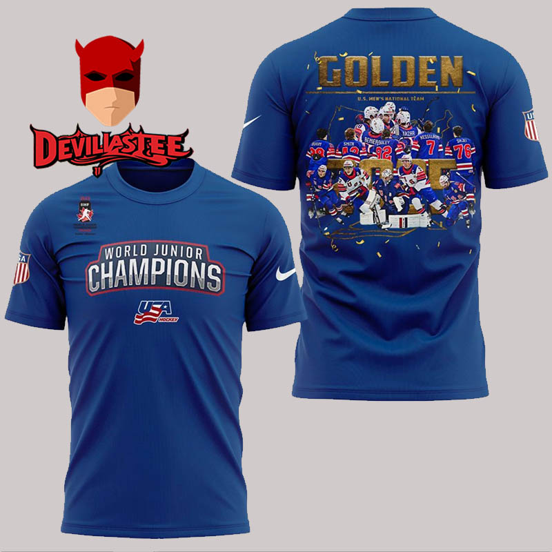 USA Hockey Men National Win 2025 IIHF World Championship Golden All Over Print T-Shirt USA Hockey Men National Win 2025 IIHF World Championship Golden All Over Print T-Shirt