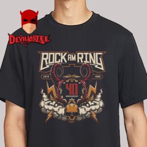 Rock Am Ring 2025 Nurburgring Nurnberg Devil Horns 40th Anniversary Unisex T-Shirt
