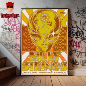 Billy Strings 2 Night At Allstate Arena Rosemont IL Home Decor Poster Canvas
