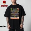 Bonnaroo Music And Arts Festival Official Poster Full Lineup In Manchester TN On June 12-15 2025 Unisex T-Shirt