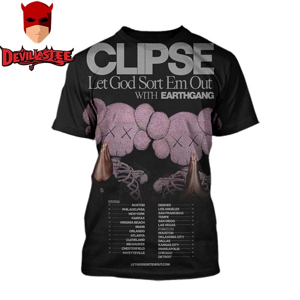 Clipse Let God Sort Them Out Tour All Over Print Shirt Clipse Let God Sort Them Out Tour All Over Print Shirt