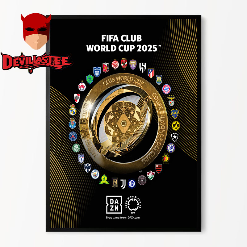 FIFA Club World Cup 2025 Poster 32 Teams 1 Trophy Home Decor Poster Canvas FIFA Club World Cup 2025 Poster 32 Teams 1 Trophy Home Decor Poster Canvas