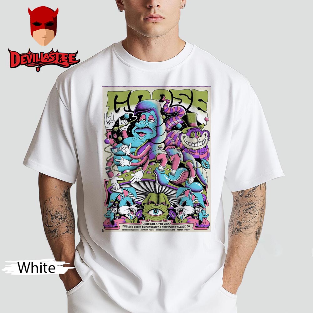 Goose The Band This Week For An Art That Feeds At Fiddler Green Amphitheatre On Greenwood Village Co June 6th and 7th 2025 Unisex T Shirt Goose The Band This Week For An Art That Feeds At Fiddler Green Amphitheatre On Greenwood Village Co June 6th and 7th 2025 Unisex T Shirt