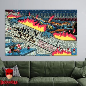 Gun N Roses Latin American Tour 2025 In June 8-20 2025 Home Decor Poster Canvas