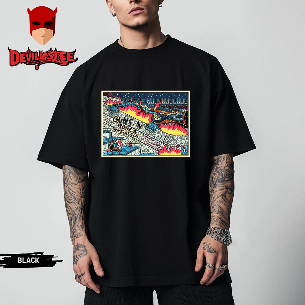 Gun N Roses Back To Barcelona at Estadi Olimpic Spain on June 9th 2025 Unisex T Shirt Gun N Roses Back To Barcelona at Estadi Olimpic Spain on June 9th 2025 Unisex T Shirt