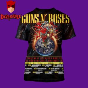 Gun N Roses Latin American Tour 2025 In June 8-20 2025 All Over Print T Shirt
