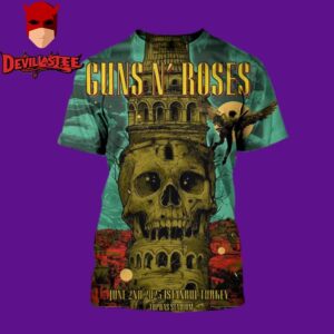 Guns N Roses Live Show Summer 2025 World Tour At Tupras  Stadium In Istanbu Turkey June 2nd 2025 All Over Print Shirt