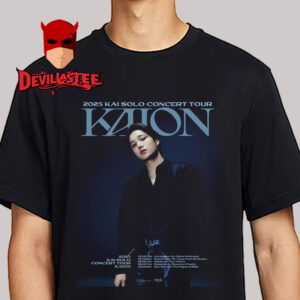 Kai Solo Concert Tour 2025 Kaion In USA Poster Schedule Tour Dates Unisex T-Shirt