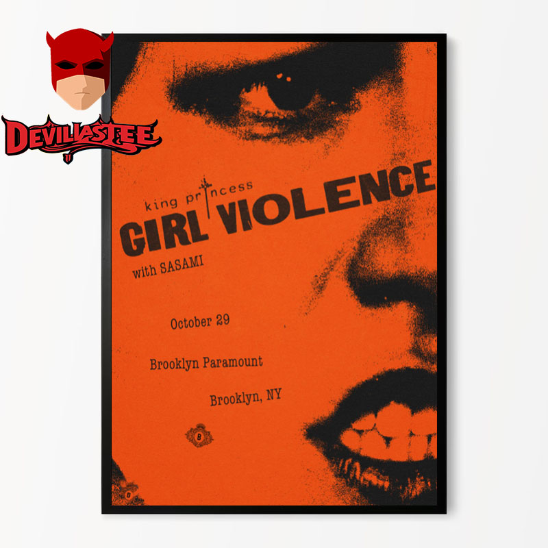 King Princess Girl Violence With Sasami Show At Brooklyn Paramount In New York On October 29 2025 Home Decor Poster Canvas King Princess Girl Violence With Sasami Show At Brooklyn Paramount In New York On October 29 2025 Home Decor Poster Canvas