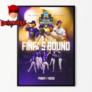 LSU Tigers The Power House Finals Bound 2025 Men’s College World Series Omaha The Chase For Eight Home Decor Poster Canvas