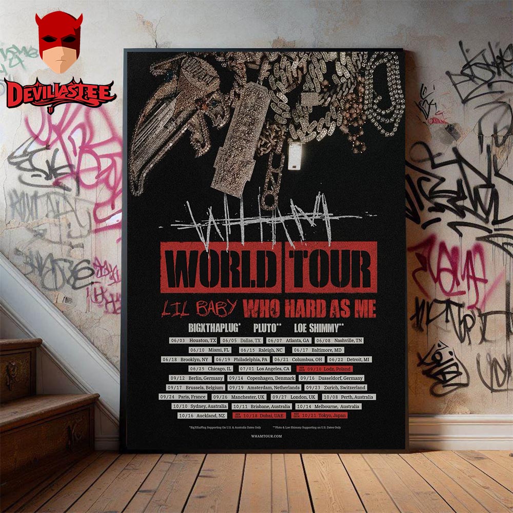 Lil Baby Who Hard As Me Wham World Tour Home Decor Poster Canvas Lil Baby Who Hard As Me Wham World Tour Home Decor Poster Canvas
