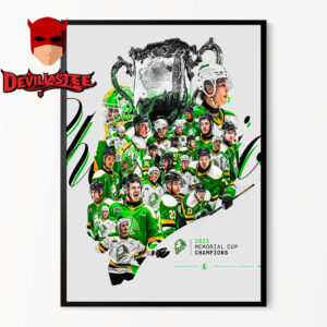 London Knights Poster Celebrates The Champions 2025 Memorial Cup Champions Home Decor Poster Canvas