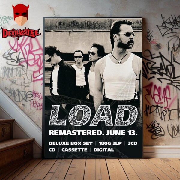 Metallica Album Load Over 1800 Minutes Of Load Has Remastered And Reissued Is Coming On June 13 Home Decor Canvas