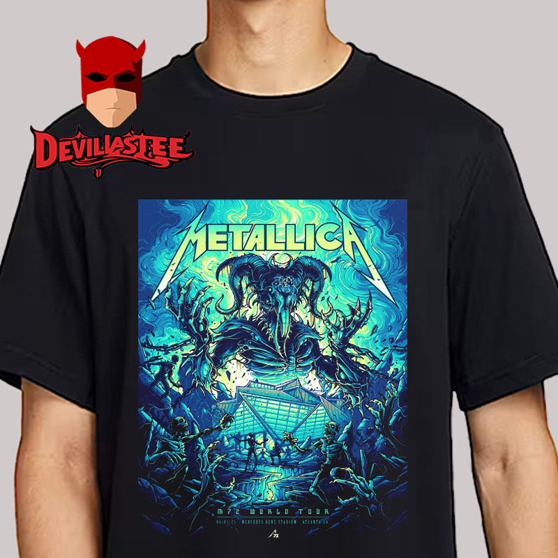 Metallica M72 ATL At Mercedes Benz Stadium In Atlanta GA On June 3 2025 M72 World Tour Unisex T-Shirt Metallica M72 ATL At Mercedes Benz Stadium In Atlanta GA On June 3 2025 M72 World Tour Unisex T-Shirt