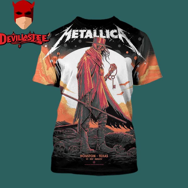 Metallica M72 Houston At 2415 Taft ST Houston TX 77006 On June 14-15th 2025 All Over Print Shirt Metallica M72 Houston At 2415 Taft ST Houston TX 77006 On June 14-15th 2025 All Over Print Shirt