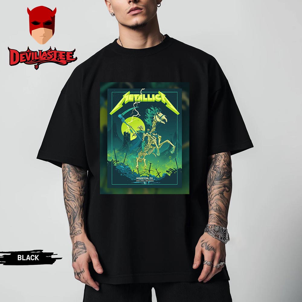 Metallica M72 Houston At NRG Stadium Houston TX On June 14 2025 Unisex T Shirt Metallica M72 Houston At NRG Stadium Houston TX On June 14 2025 Unisex T Shirt