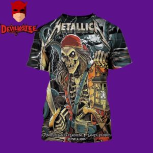 Metallica M72 Tampa The Venue Tonights Show Poster at Raymond James Stadium Tampa FL on June 8th 2025 All Over Print Shirt