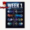 NFL Preseason 2025 Poster Match Schedule Week 1 On August 10 2025 Home Decor Poster Canvas