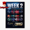 NFL Preseason 2025 Poster Match Schedule Week 2 On August 17 2025 Home Decor Poster Canvas