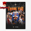 New York Knicks Poster Thank You To The Best Fans In The World Home Decor Poster Canvas
