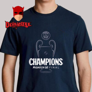 PSG UCL Champions 2025 Outline Graphic Unisex T-Shirt