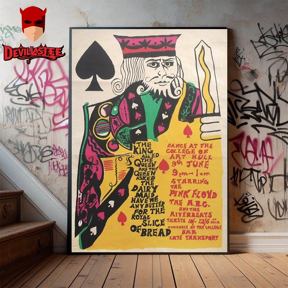 Pink Floyd King of Spades Dance At The College Of Art Hull in 9th June 2025 Home Decor Poster Canvas Pink Floyd King of Spades Dance At The College Of Art Hull in 9th June 2025 Home Decor Poster Canvas