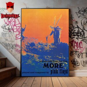 Pink Floyd The Soundtrack From The Film More The Frist Album Without Syd Barret On This Day in 1969 Home Decor Poster Canvas