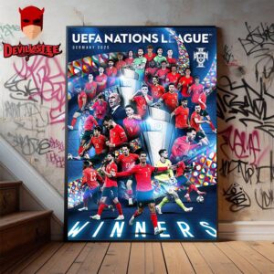Portugal and Cristiano Ronaldo Are UEFA Nation League Winner In Germany 2025 Home Decor Poster Canvas