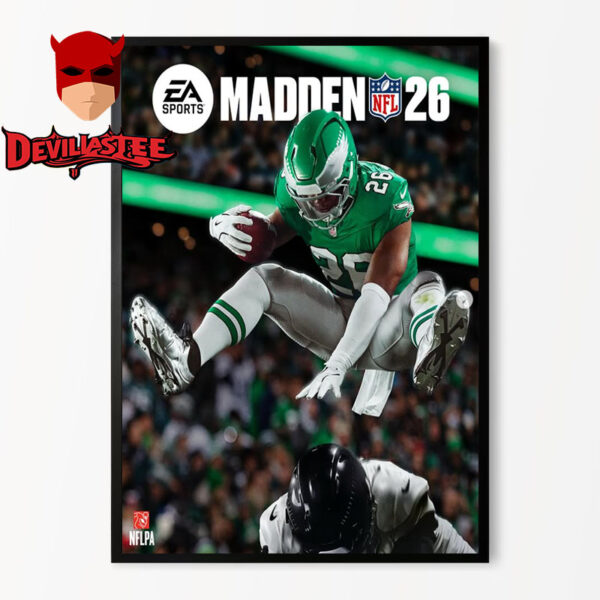 Saquon Barkley Onto The Cover Of Madden 26 NFL Home Decor Poster Canvas