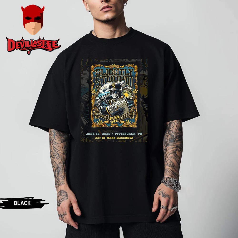 Slightly Stoopid Our Step Into The Sun Tour At Stage Ae Outdoors in Pittsburgh On June 12 2025 Unisex T Shirt Slightly Stoopid Our Step Into The Sun Tour At Stage Ae Outdoors in Pittsburgh On June 12 2025 Unisex T Shirt