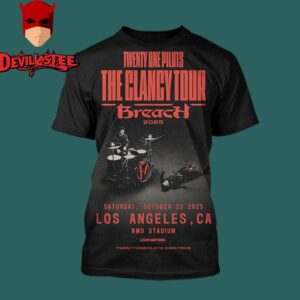 Twenty One Pilots The Clancy Tour Breach 2025 At BMO Stadium In Los Angeles CA On October 25th 2025 All Over Print Shirt