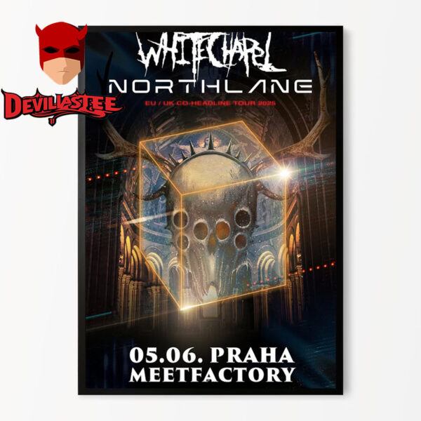Whitechapel Band Northlane EU And UK Co-Headline Tour 2025 On June 5 2025 In MeetFactory Praha Home Decor Poster Canvas