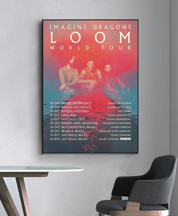 Imagine Dragons LOOM World Tour Poster September To November 2025 Schedule Home Decor Poster Canvas Imagine Dragons LOOM World Tour Poster September To November 2025 Schedule Home Decor Poster Canvas