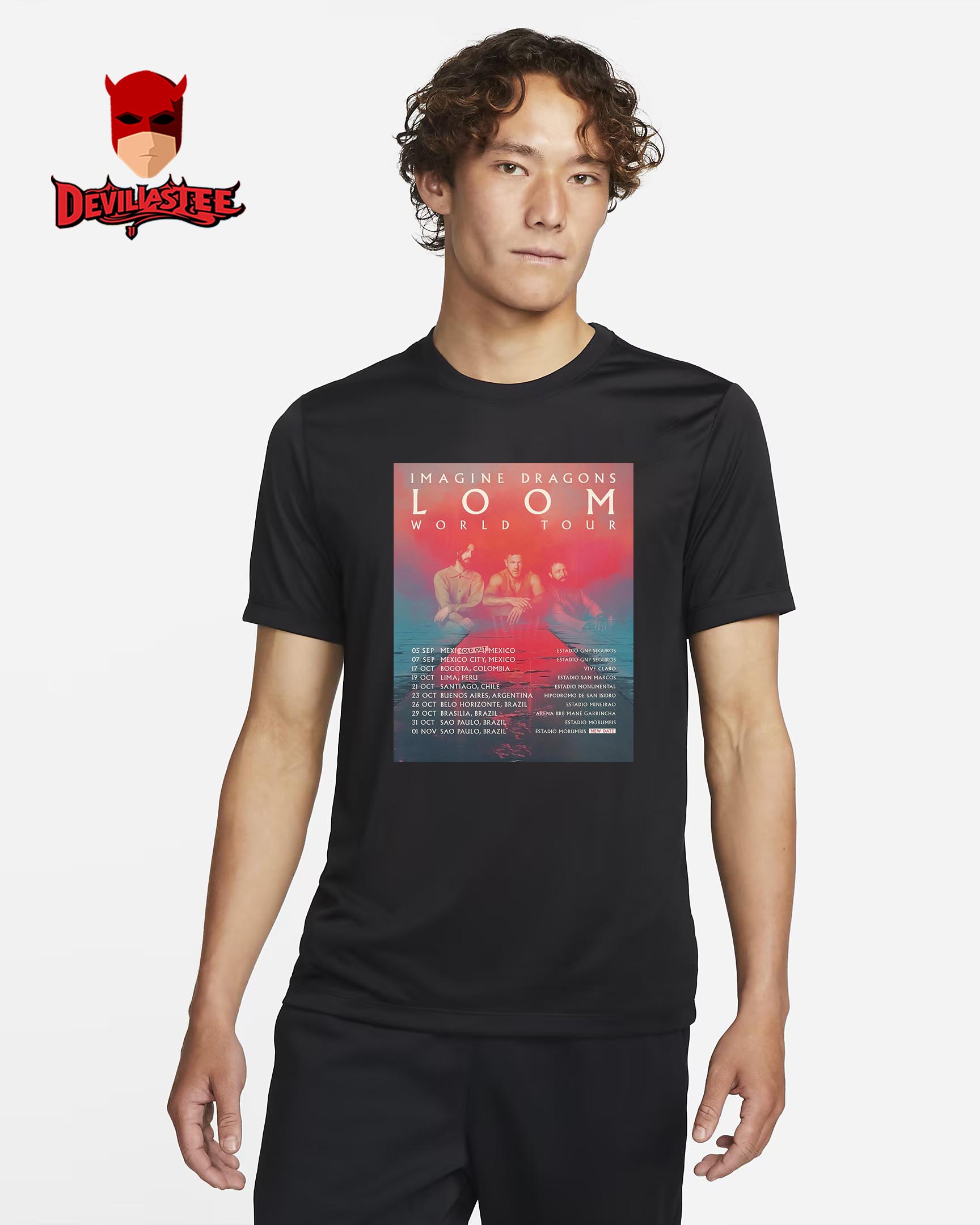 Imagine Dragons LOOM World Tour Poster September To November 2025 Schedule Unisex T-Shirt Imagine Dragons LOOM World Tour Poster September To November 2025 Schedule Unisex T-Shirt