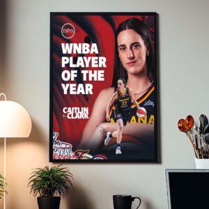 Indiana Fever Caitlin Clark The ESPY WNBA Player Of The Year 2025 Home Decor Poster Canvas