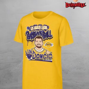 Los Angeles Lakers Luka Doncic Character NBA 2025 Unisex T-Shirt