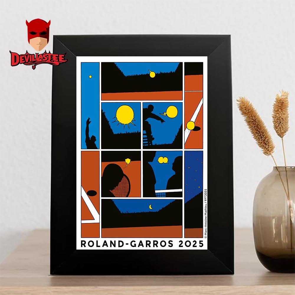 Official Roland Garros 2025 Tournament Home Decor Poster Canvas Official Roland Garros 2025 Tournament Home Decor Poster Canvas