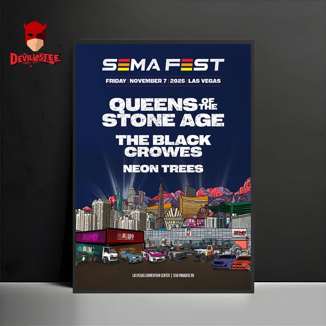 Queens of the Stone Age Headliner Sema Fest Las Vegas Convention Center In Las Vegas On November 7th 2025 Home Decor Poster Canvas Queens of the Stone Age Headliner Sema Fest Las Vegas Convention Center In Las Vegas On November 7th 2025 Home Decor Poster Canvas