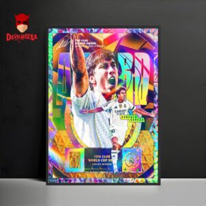 Real Madrid Gonzalo Garcia Wins Top Goal Award Score In FIFA CWC 2025 Home Decor Poster Canvas