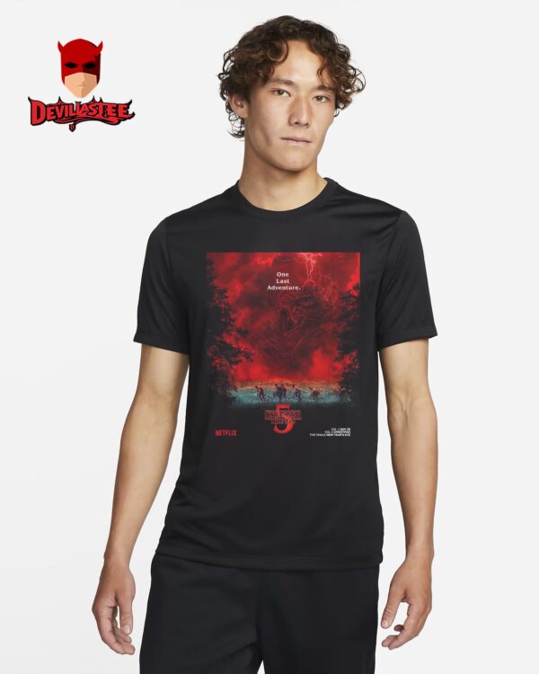 Stranger Things Season 5 One Last Adventure 3 Parts On Netflix Release November 26th 2025 T-Shirt